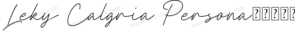 Leky Calgria Persona字体转换